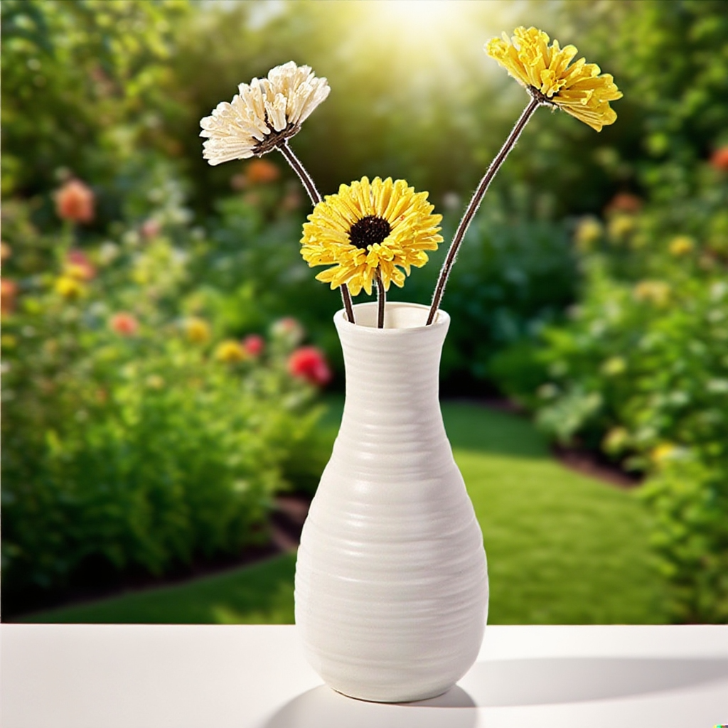 Stylová plastová váza odolná proti rozbití