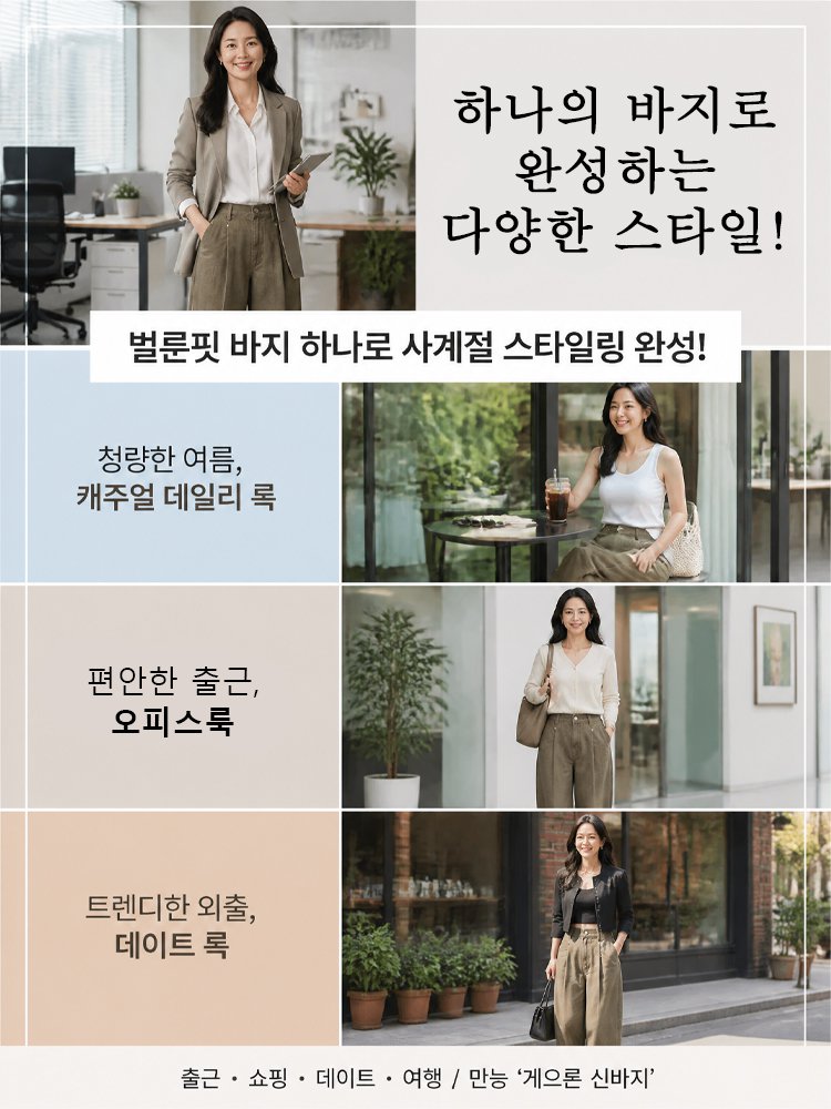 【NEW 컬러 출시】 린넨 데님 스트레이트 팬츠
