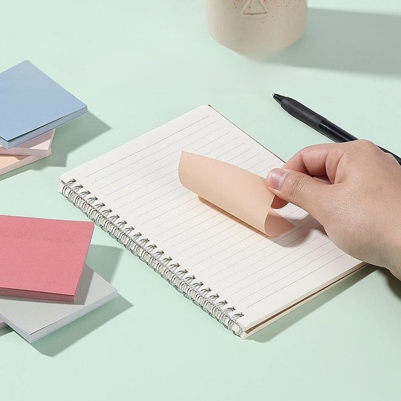 Solid Color Vintage Style Sticky Notes
