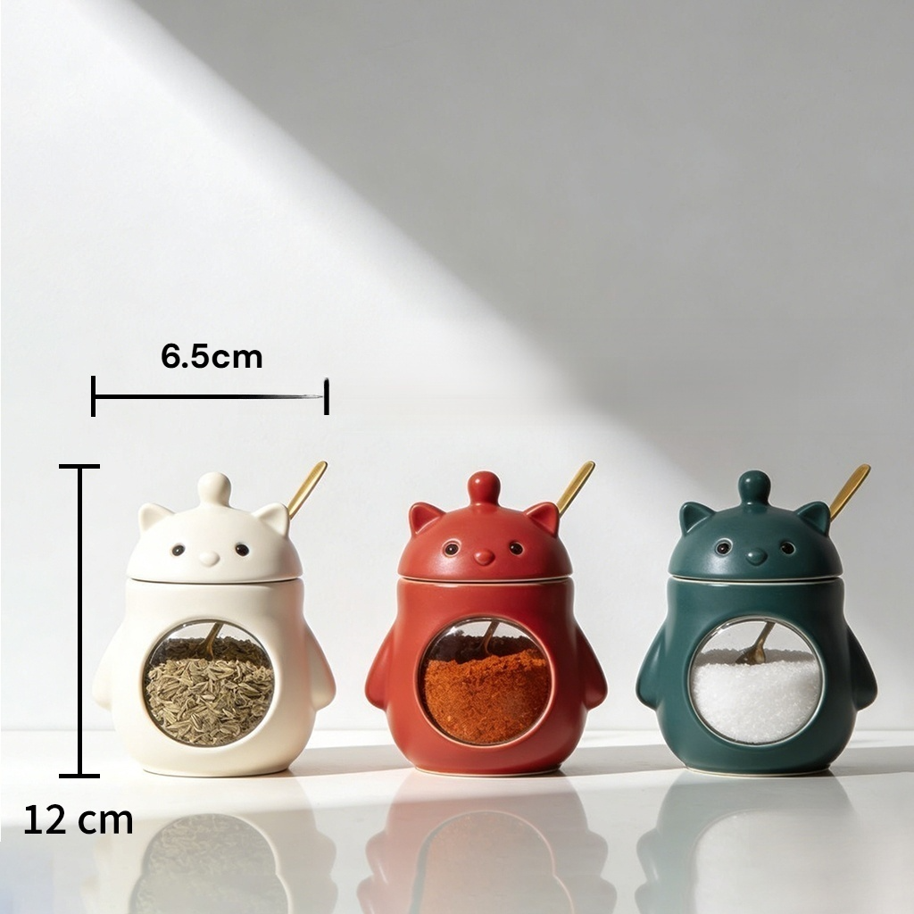 Elegáns fűszertartó készlet fa tálcán