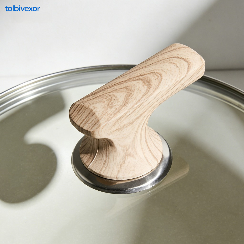 Durable wooden handle protectors for cookware