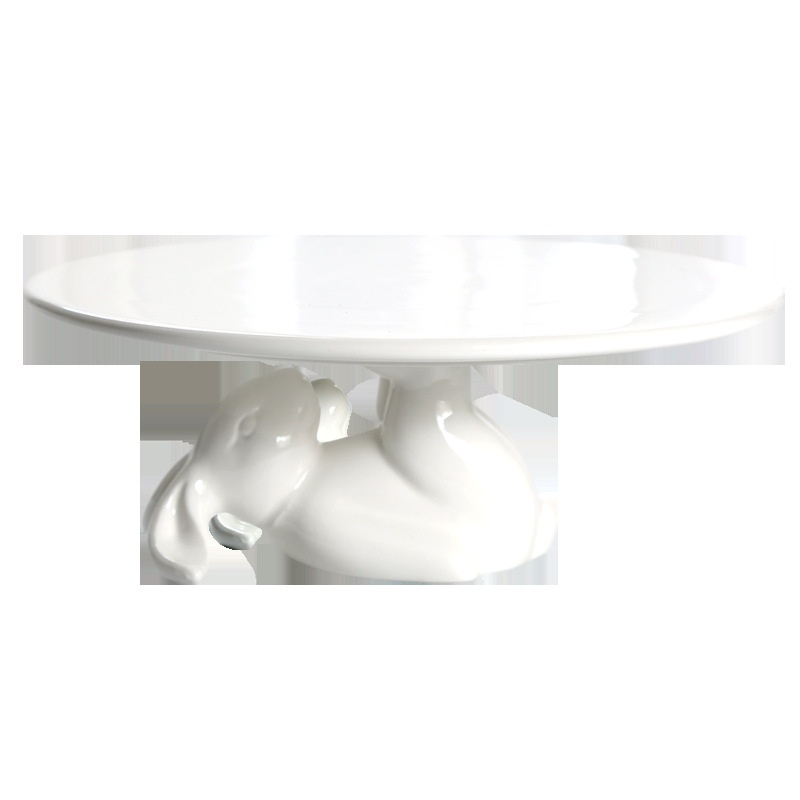 Ceramic Rabbit Shaped Snack & Fruit Plate