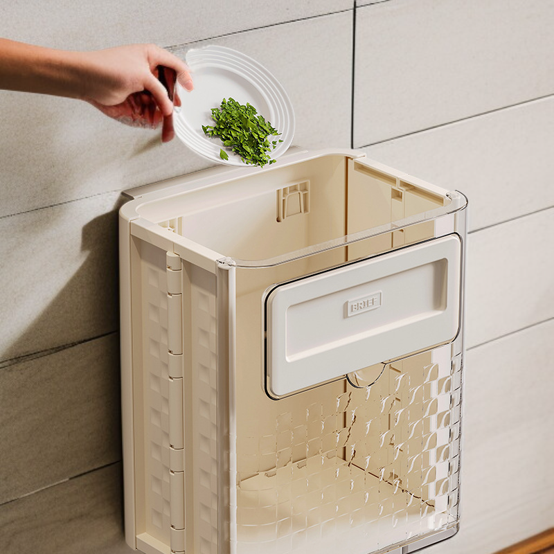 Zusammenklappbarer hängender Mülleimer ohne Bohren für den Haushalt