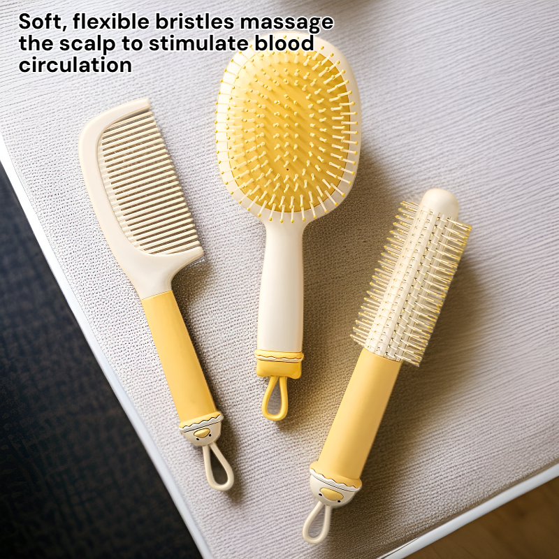 Home Use Massage Brush for Long and Curly Hair
