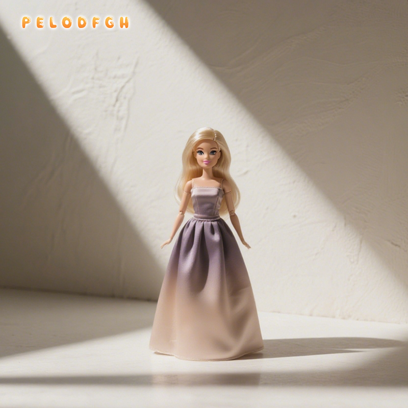 Barbie princezna v růžových šatech v domečku