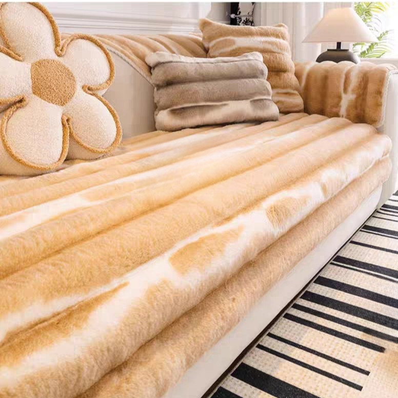 Non-Slip Cream Cover for Sofa Cushion