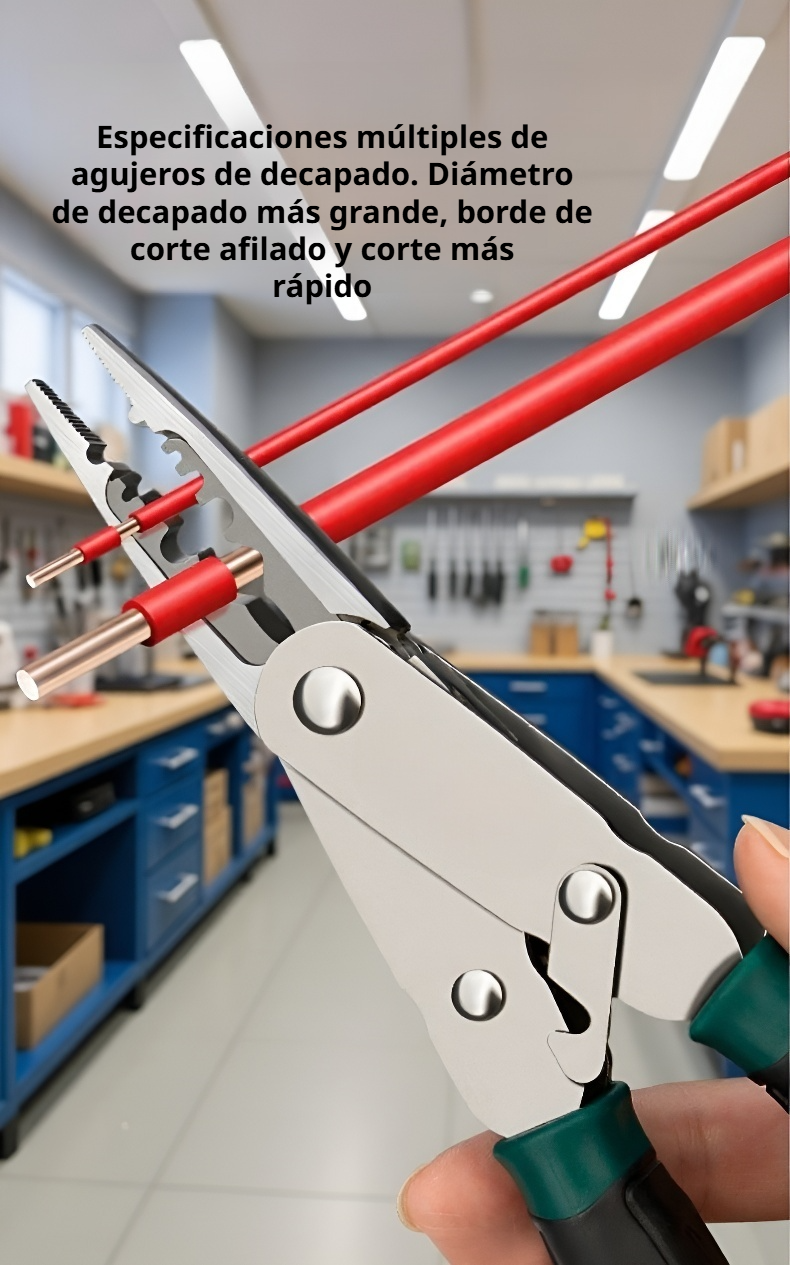 Alicates multifunción para trabajos eléctricos y de bricolaje