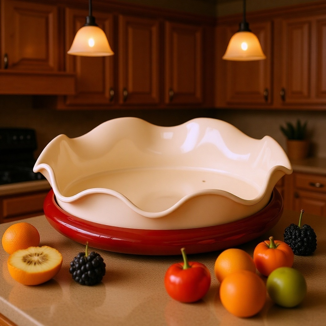 จานผลไม้หมุนได้สำหรับห้องนั่งเล่นในบ้าน