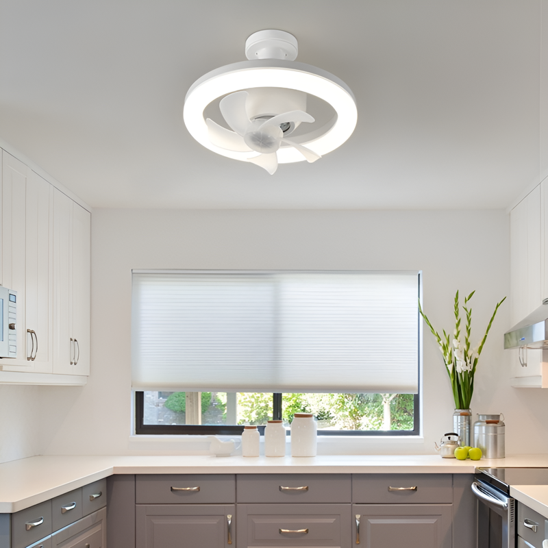 Iluminación de la lámpara de ventilador de tornillo multifuncional