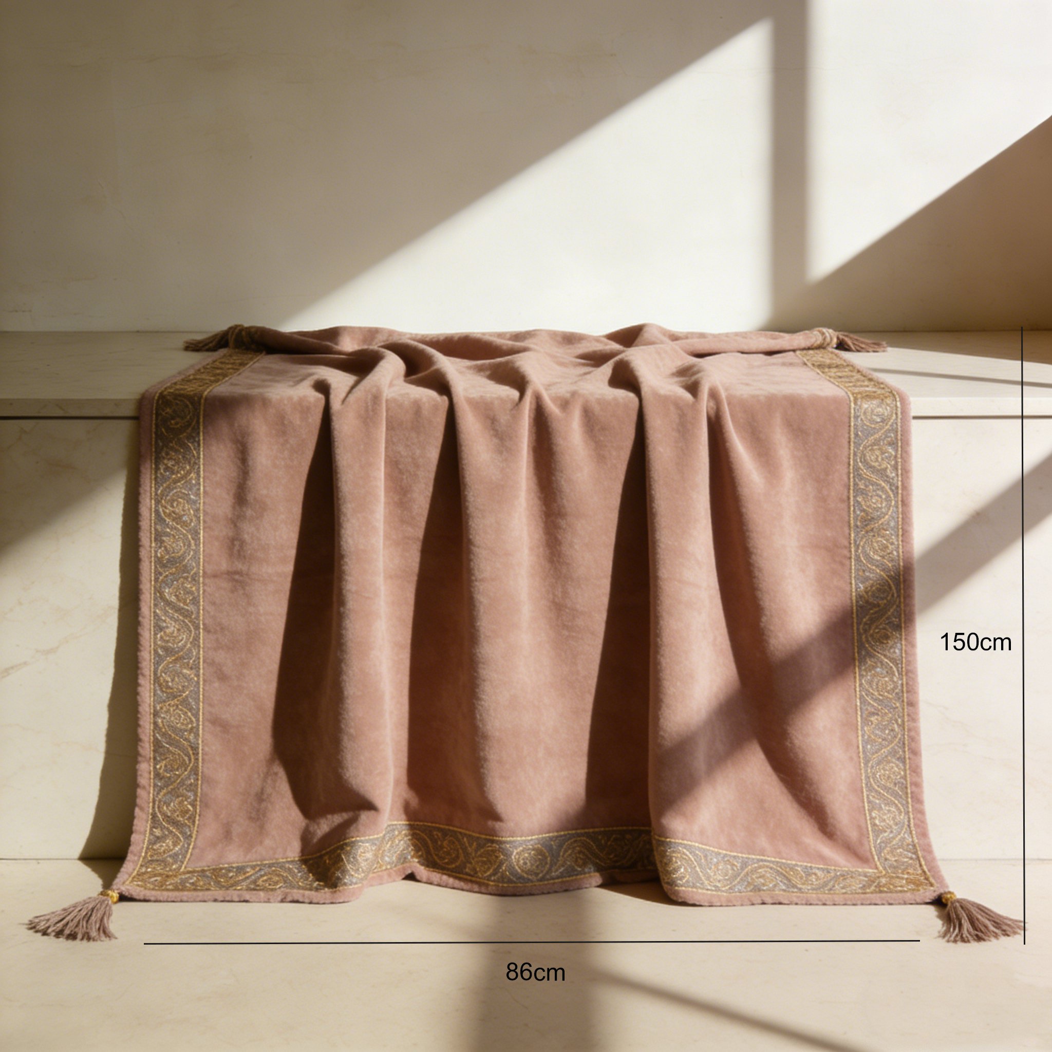 소파 위 포근한 플란넬 담요