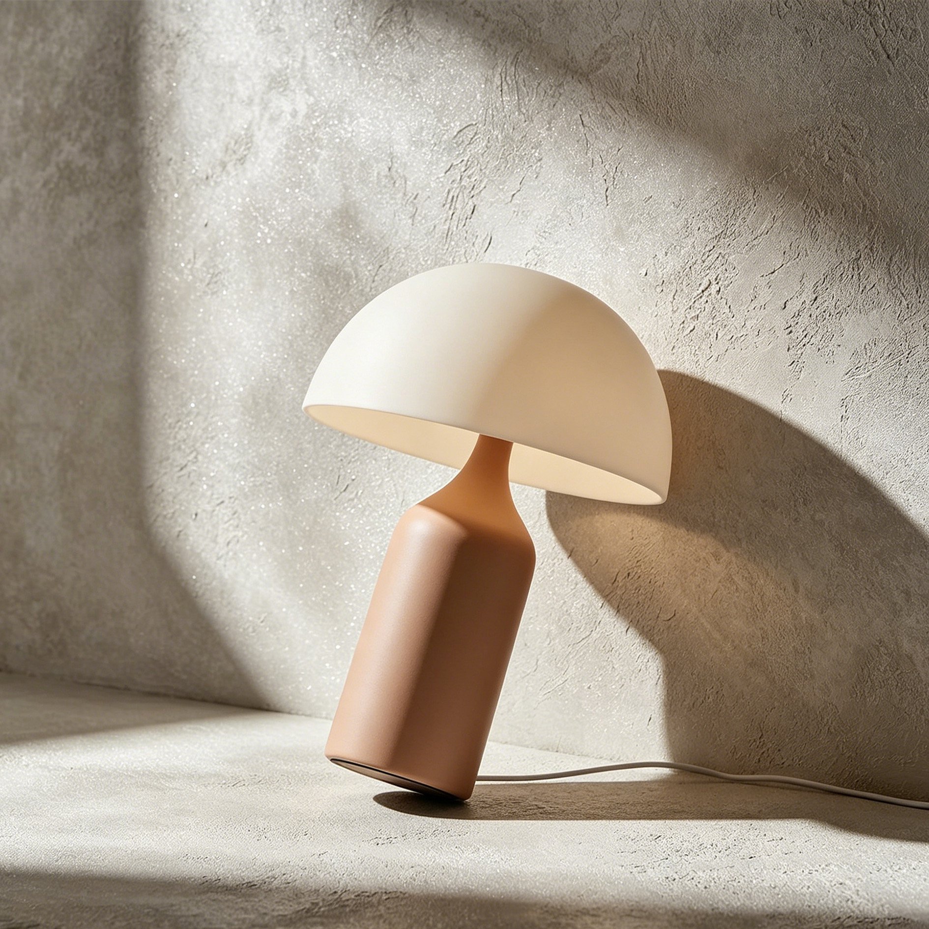 Creative USB rechargeable table lamp on a modern desk