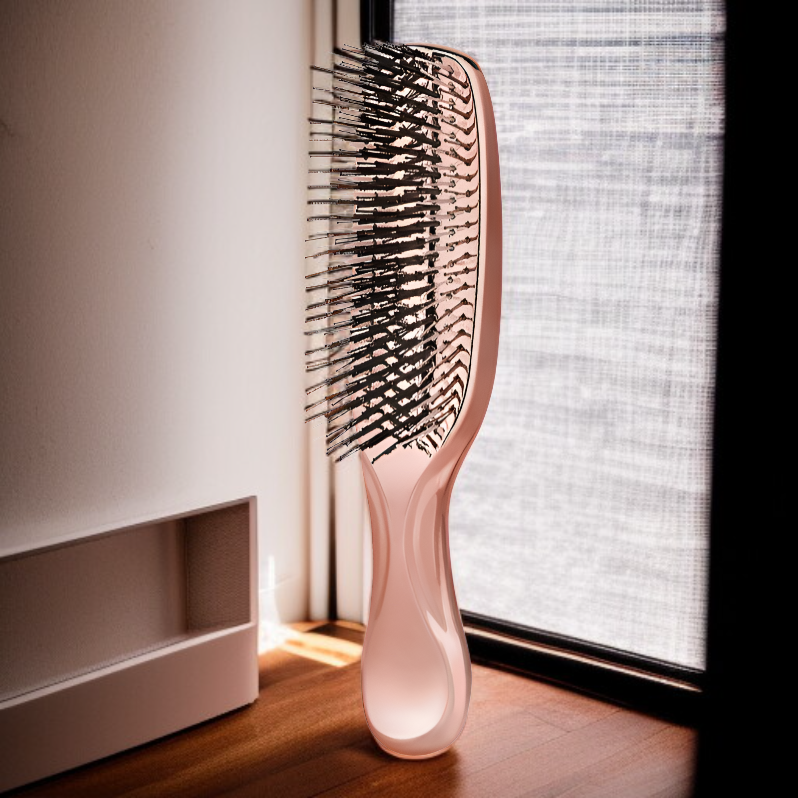 Elektroplattierte Stylingbürste Zeus-Kamm, geeignet für nasses & trockenes Haar