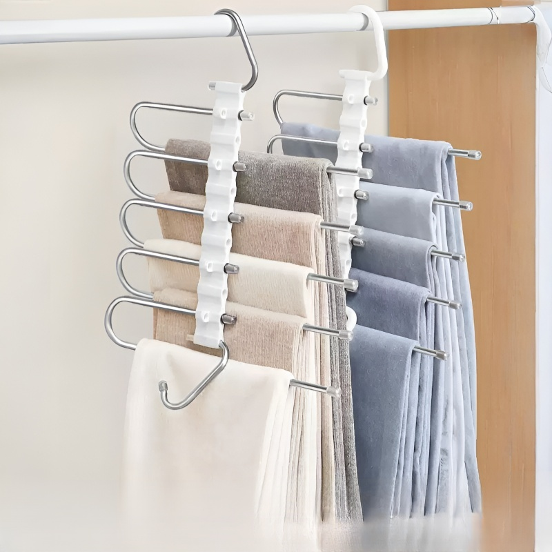 Multifunktionaler ausziehbarer Edelstahl-Hosenständer