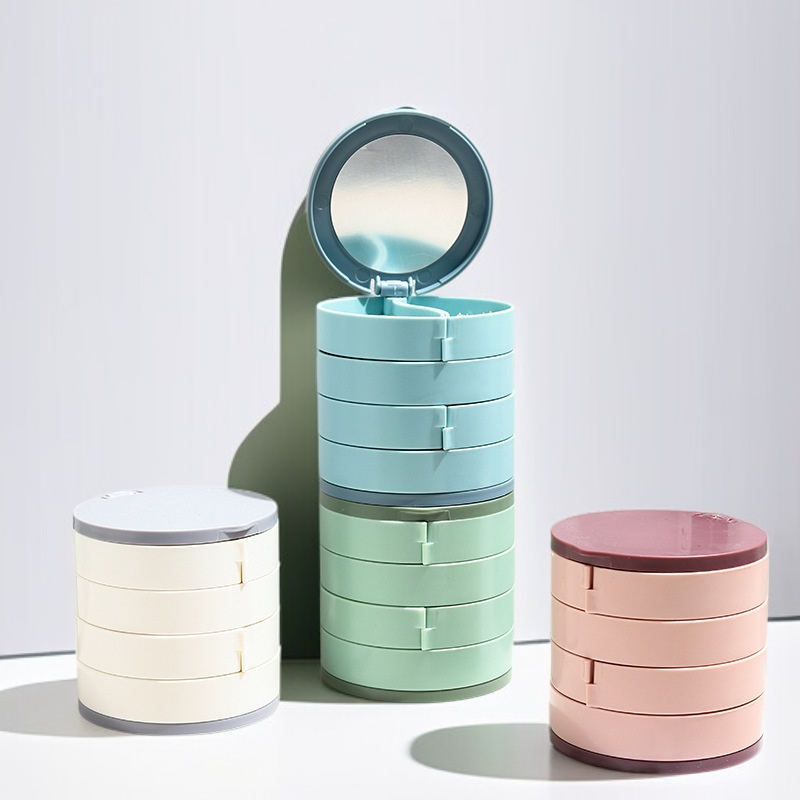 回転式多層ジュエリーボックス