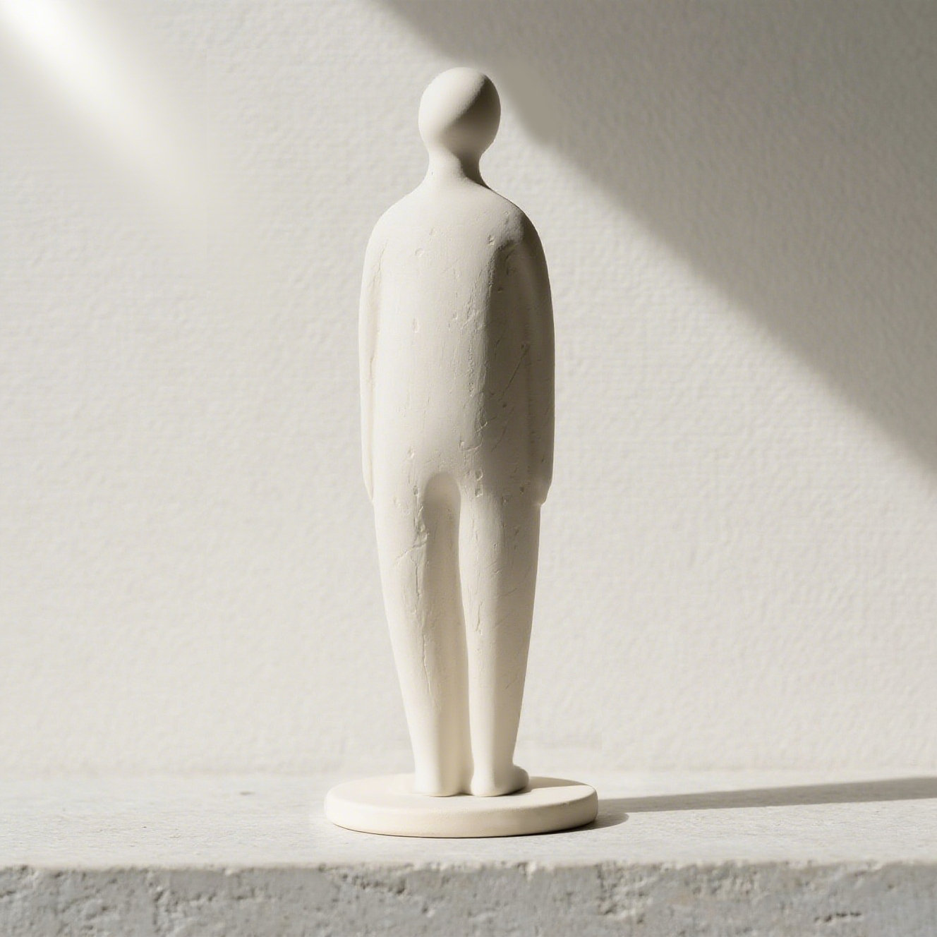 Escultura humanoide de cemento de arte moderno (paquete de 2)