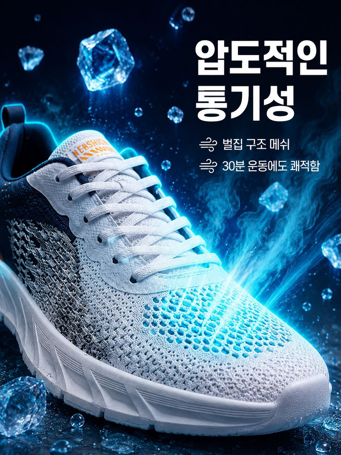 남성 경량 에어 메쉬 러닝화