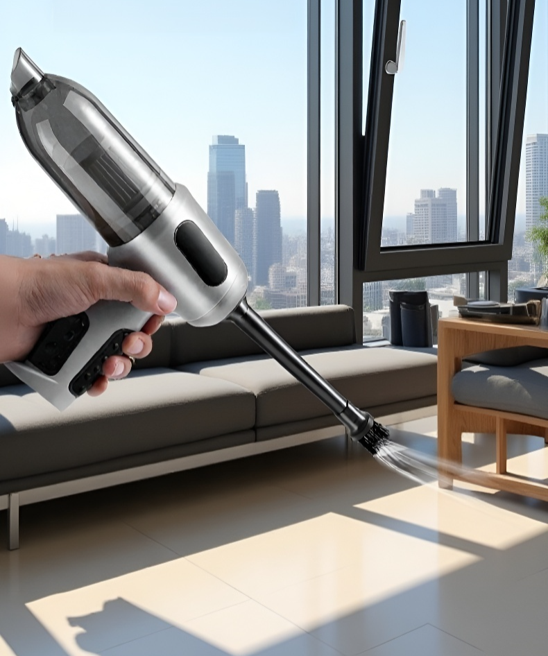 Kabelloser Autostaubsauger mit ergonomischem Design