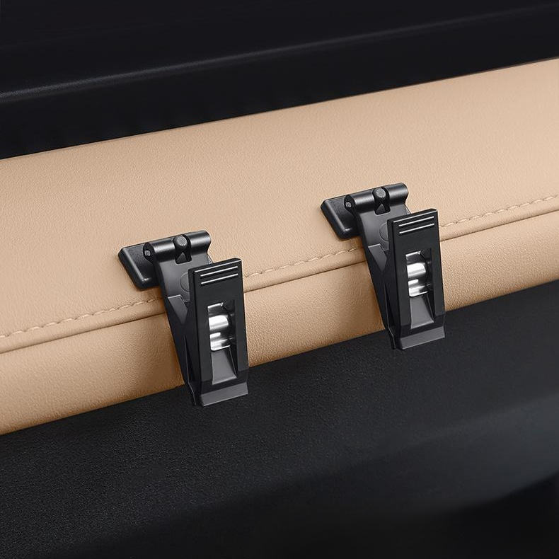 Popular in Japan and South Korea, this 2-pack multi-purpose portable car clipper/card holder/documen