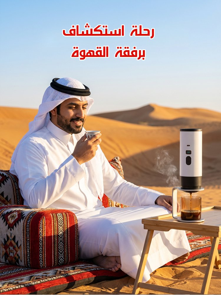 ماكينة قهوة كهربائية محمولة متعددة الوظائف