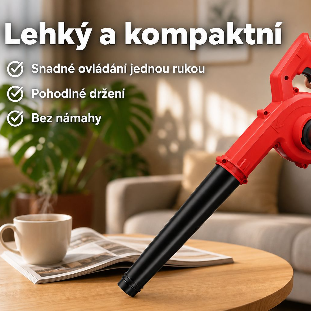 Malý domácí dobíjecí fén Výkonný ofukovač a odstraňovač prachu
