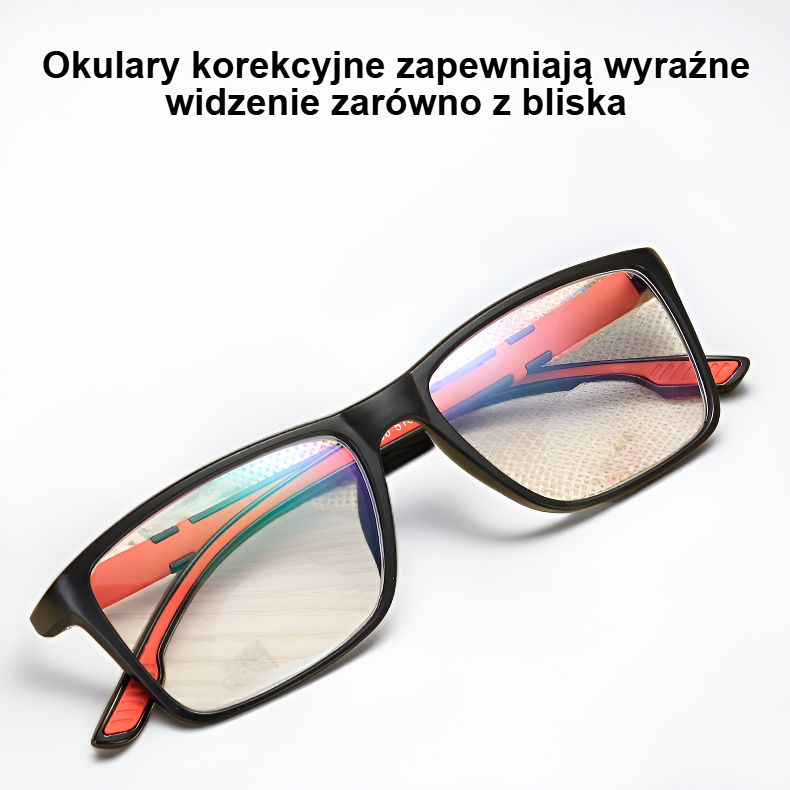 Okulary korekcyjne do widzenia do bliży i dali, okulary blokujące niebieskie światło dla seniorów