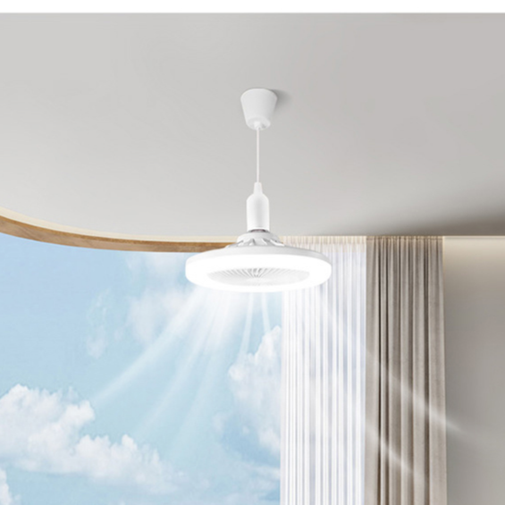 White light fan light remote control speed adjustment