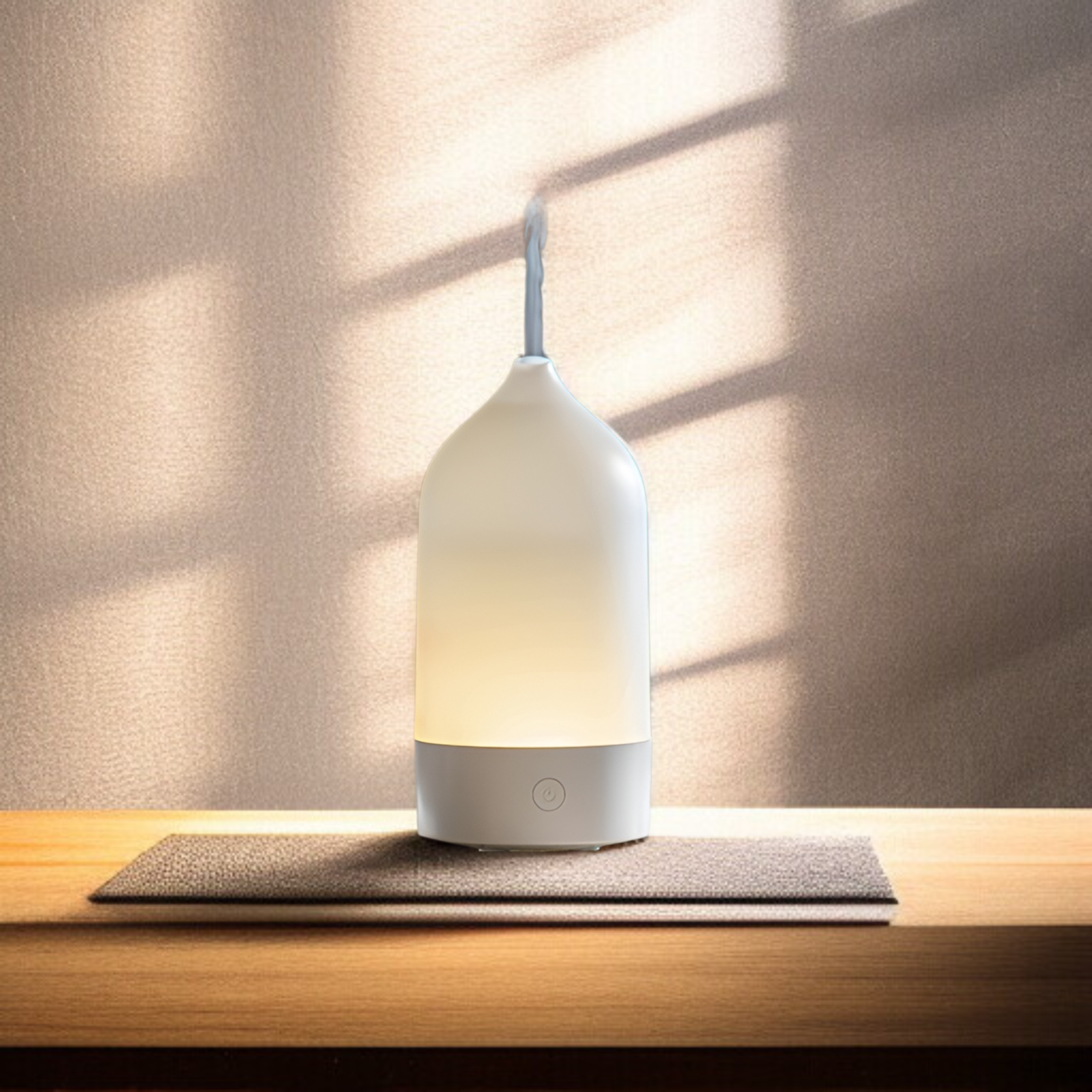 香り拡散花瓶型加湿器 七色ライト付 寝室用アロマディフューザー