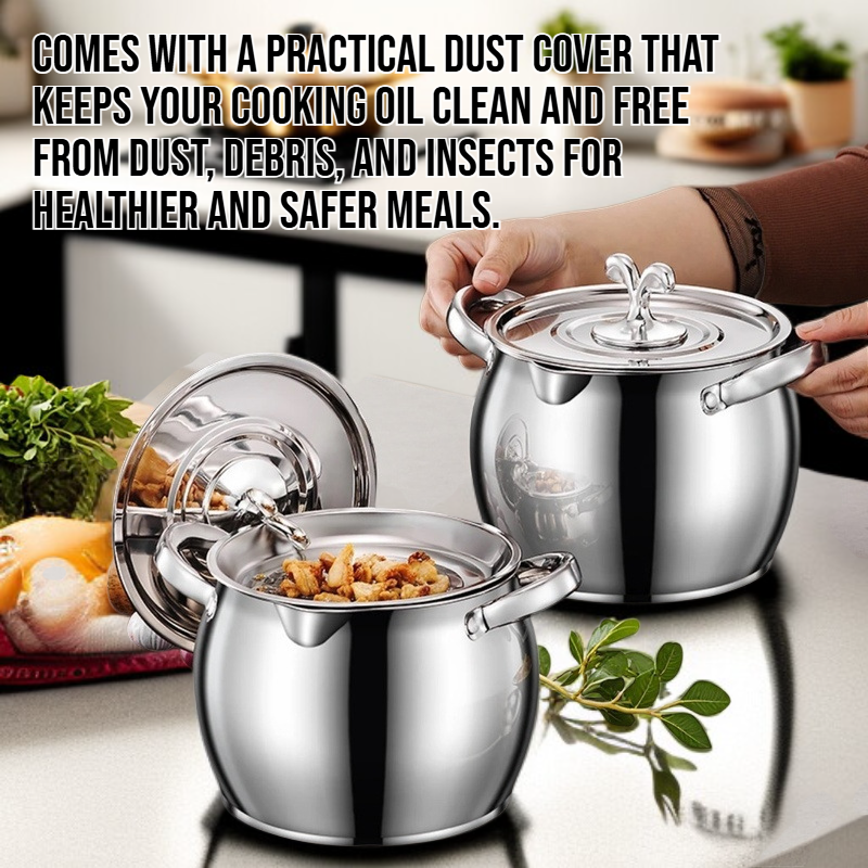 Stainless Steel Grease Filter Pot with Dust Cover