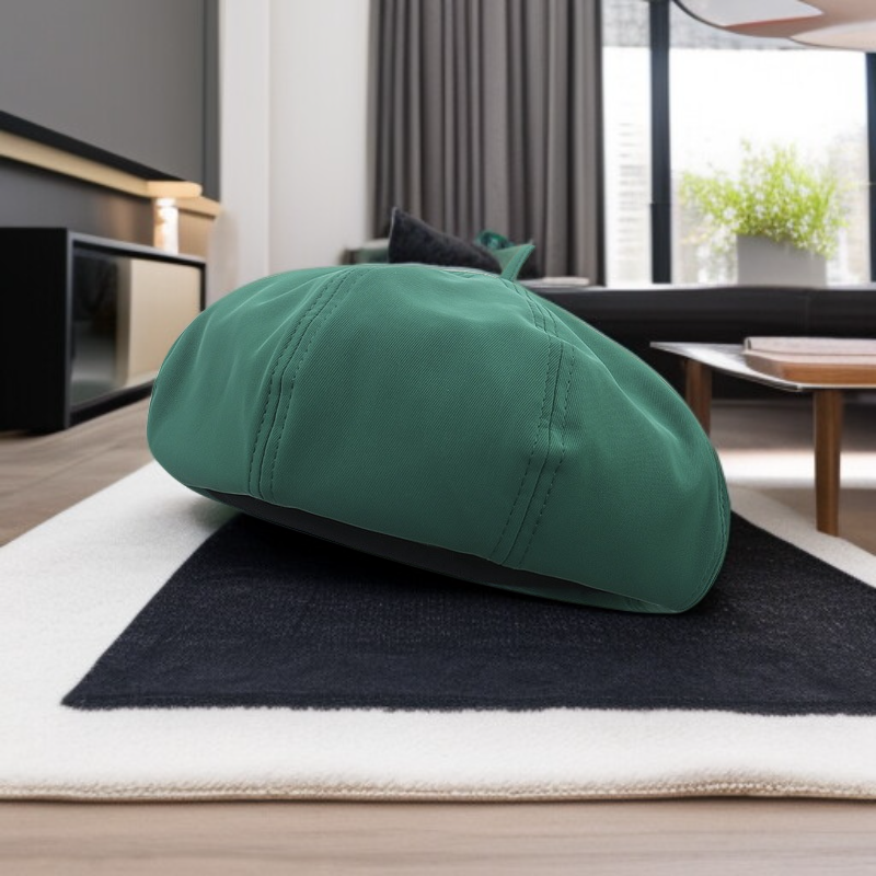 和風マットレザーの秋冬用ペインターハット（女性用）
