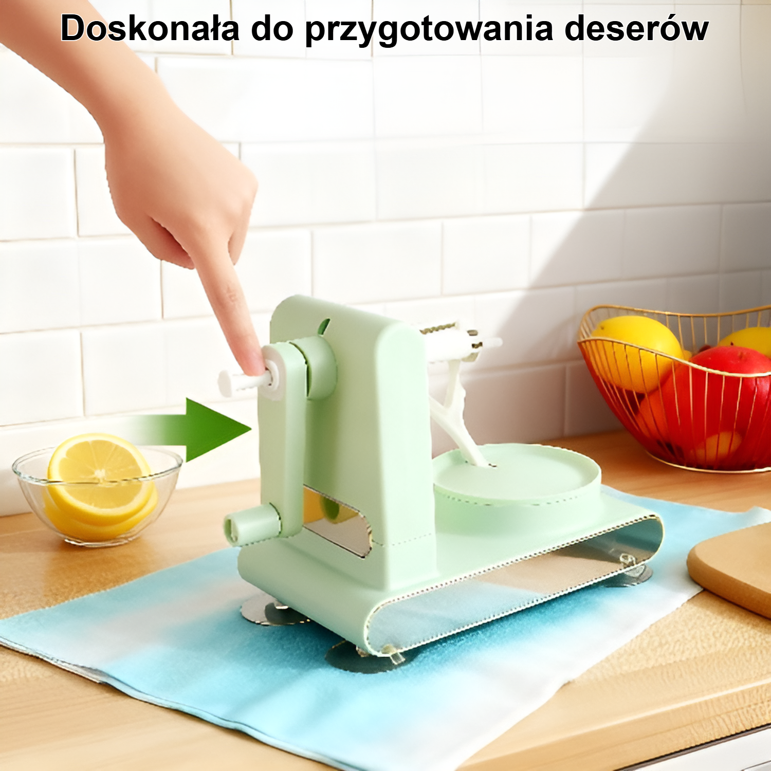 Szybka, ręczna obieraczka do jabłek