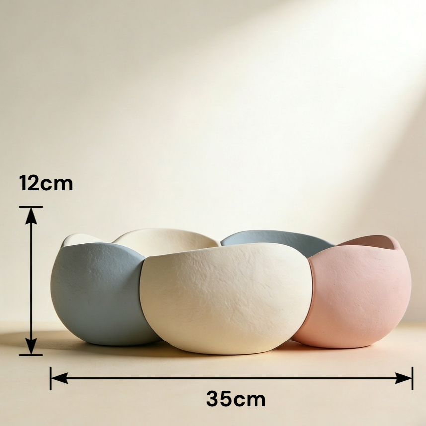 과일을 담은 가정용 접시 모습