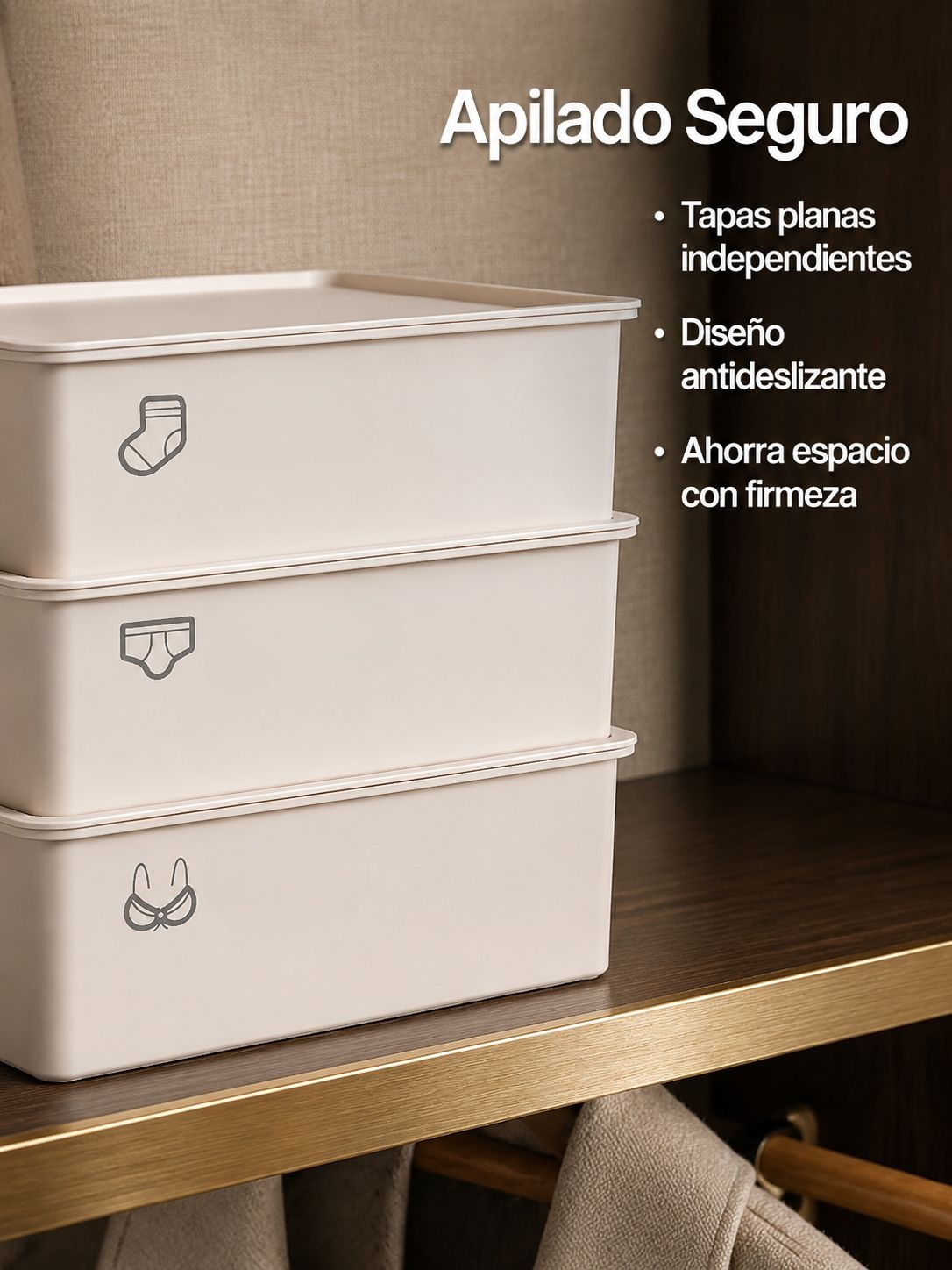 Organizador de ropa interior esencial para el hogar
