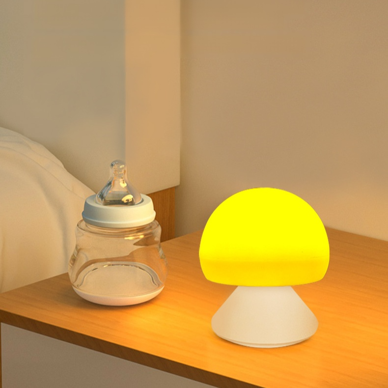 따뜻한 버섯 모양 야간 조명