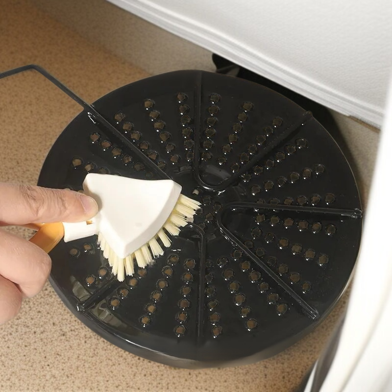 주방 물빠짐 선반 접이식 삼각 브러쉬 청소 틈새 청소 브러쉬 욕실 배수구 그물 바구니 청소 도구