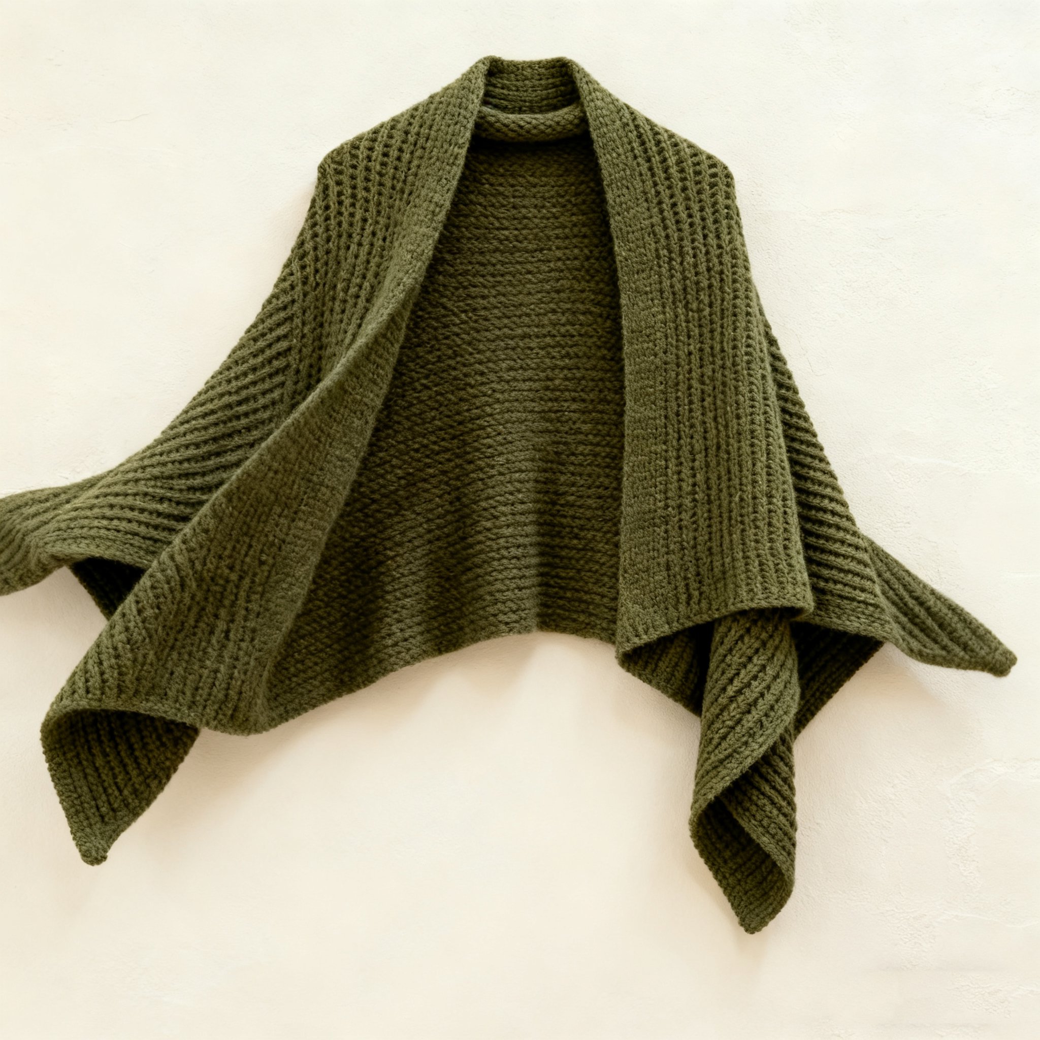 ソフトウール针织披肩 