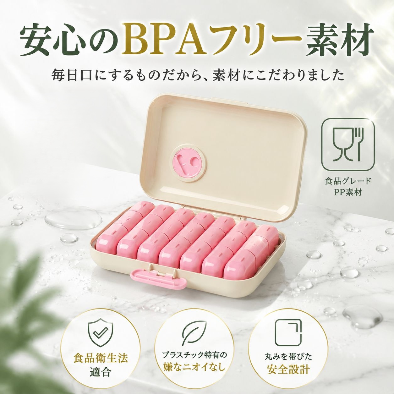 携帯便利な1週間分薬ケース ピル整理収納必須