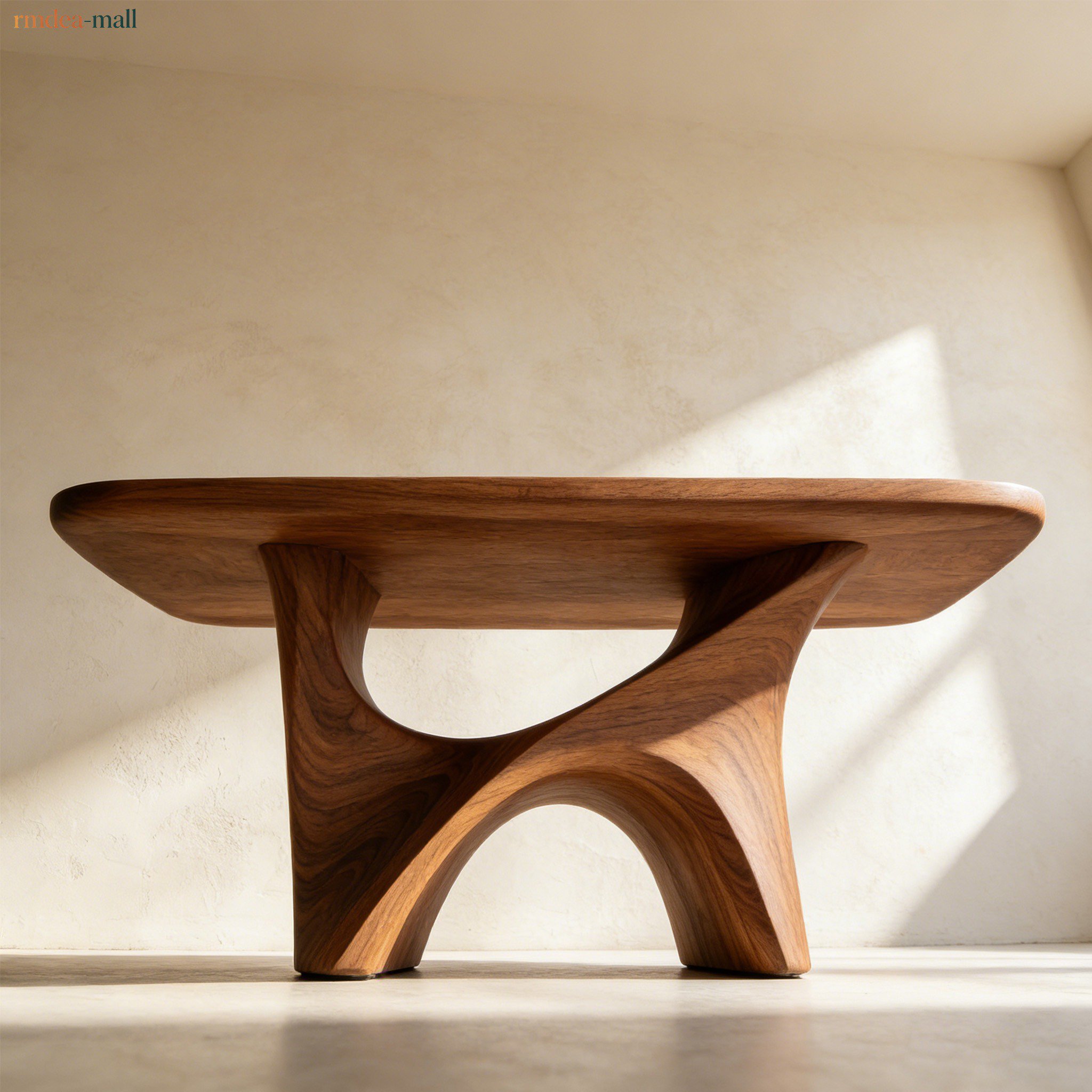 Elegant home dining table made from natural wood