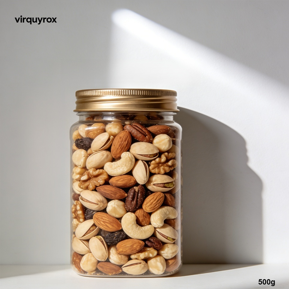 Close-up of crunchy mixed nuts