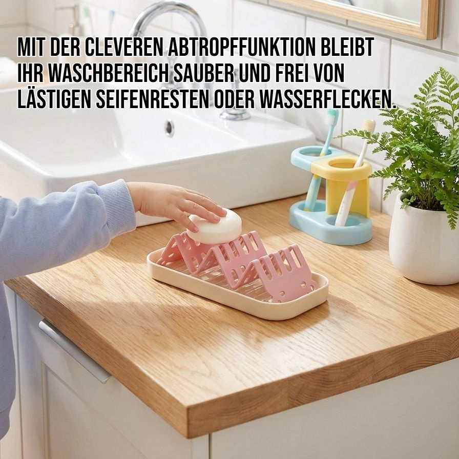 Hygienische Seifenablage aus langlebigem Material