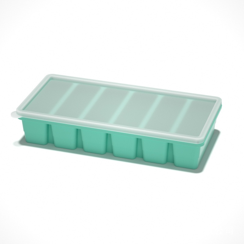 Household 4-Grid Ice Cube Tray with Lid