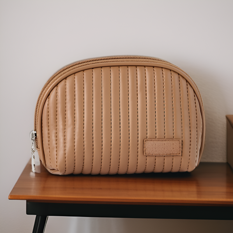 반원 케이크 디자인 화장품 파우치 다용도 여행 수납 가방