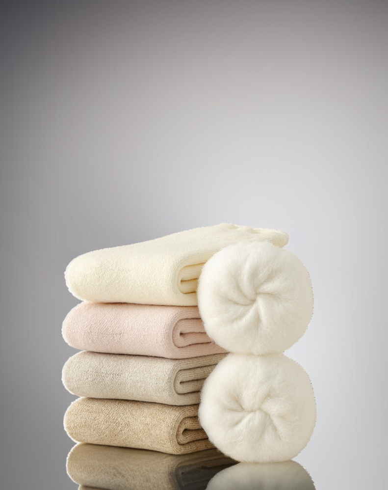 女士加絨加厚中筒襪舒適材質