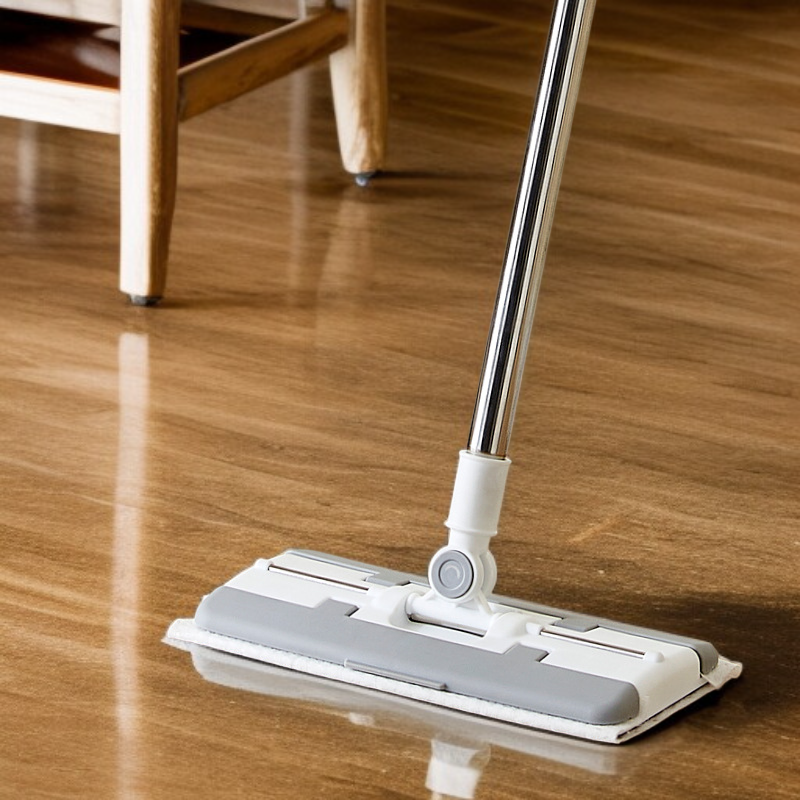 交換可能なハンドフリーモップ ウェット ドライ静電気除塵モップ レイジーモップ ホームクリーニング 交換可能な使い捨てモップ