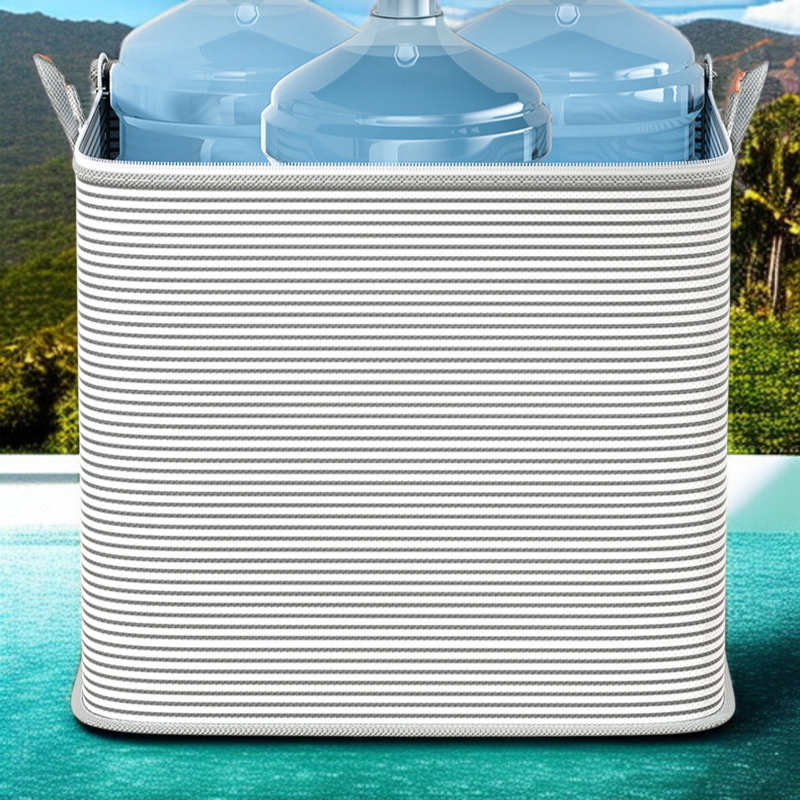 방수 방진 수납 파우치 대용량 스트라이프 정리 의류 접이식 부직포 바지 수납 파우치