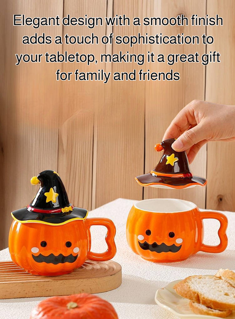 Elegant ceramic water cup with secure lid