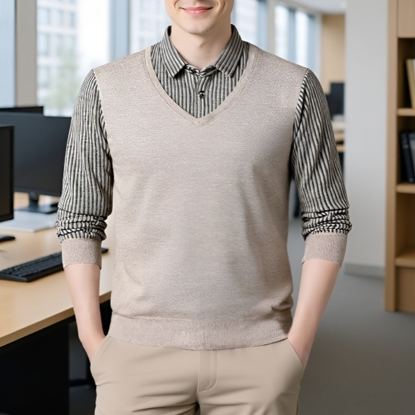 따뜻한 기모 소재 남성 셔츠