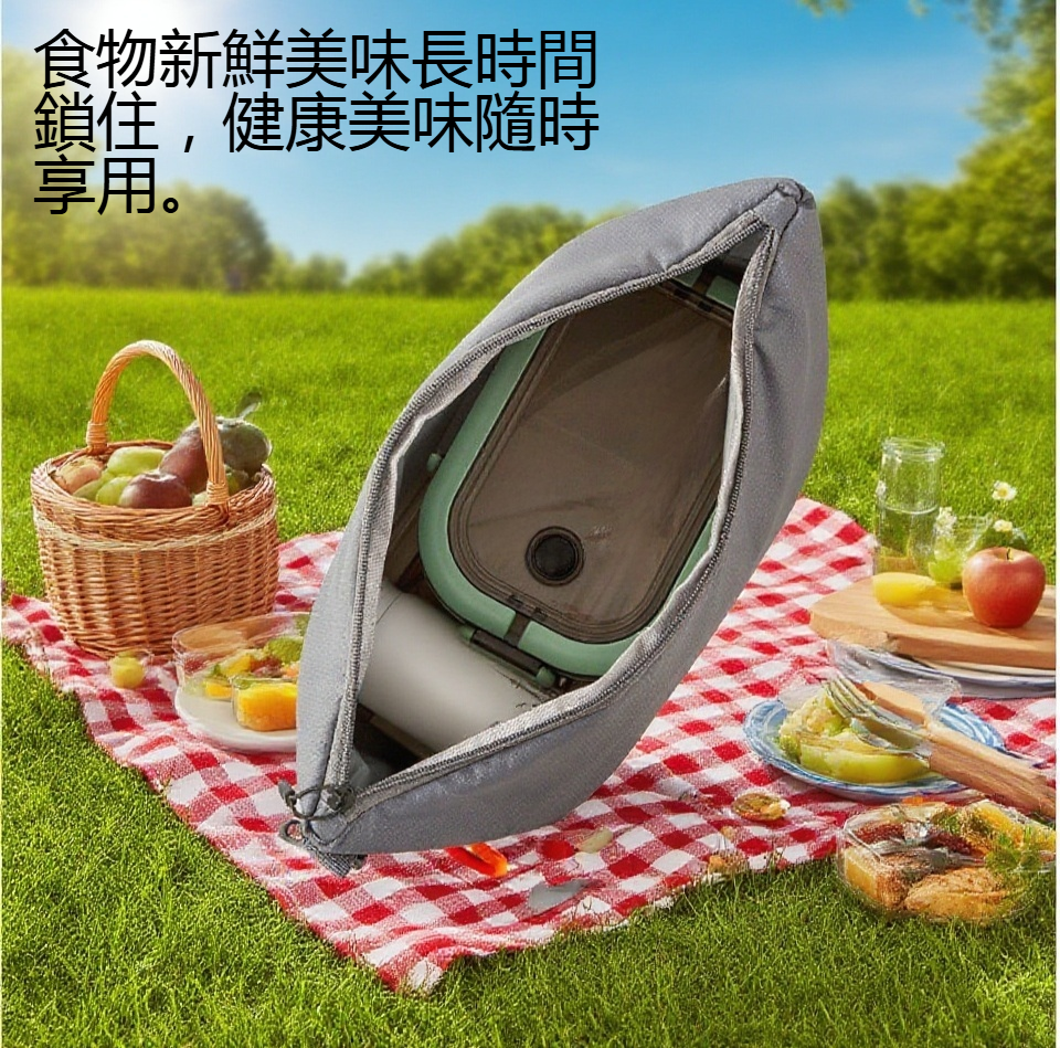 手提保溫飯盒袋便攜設計