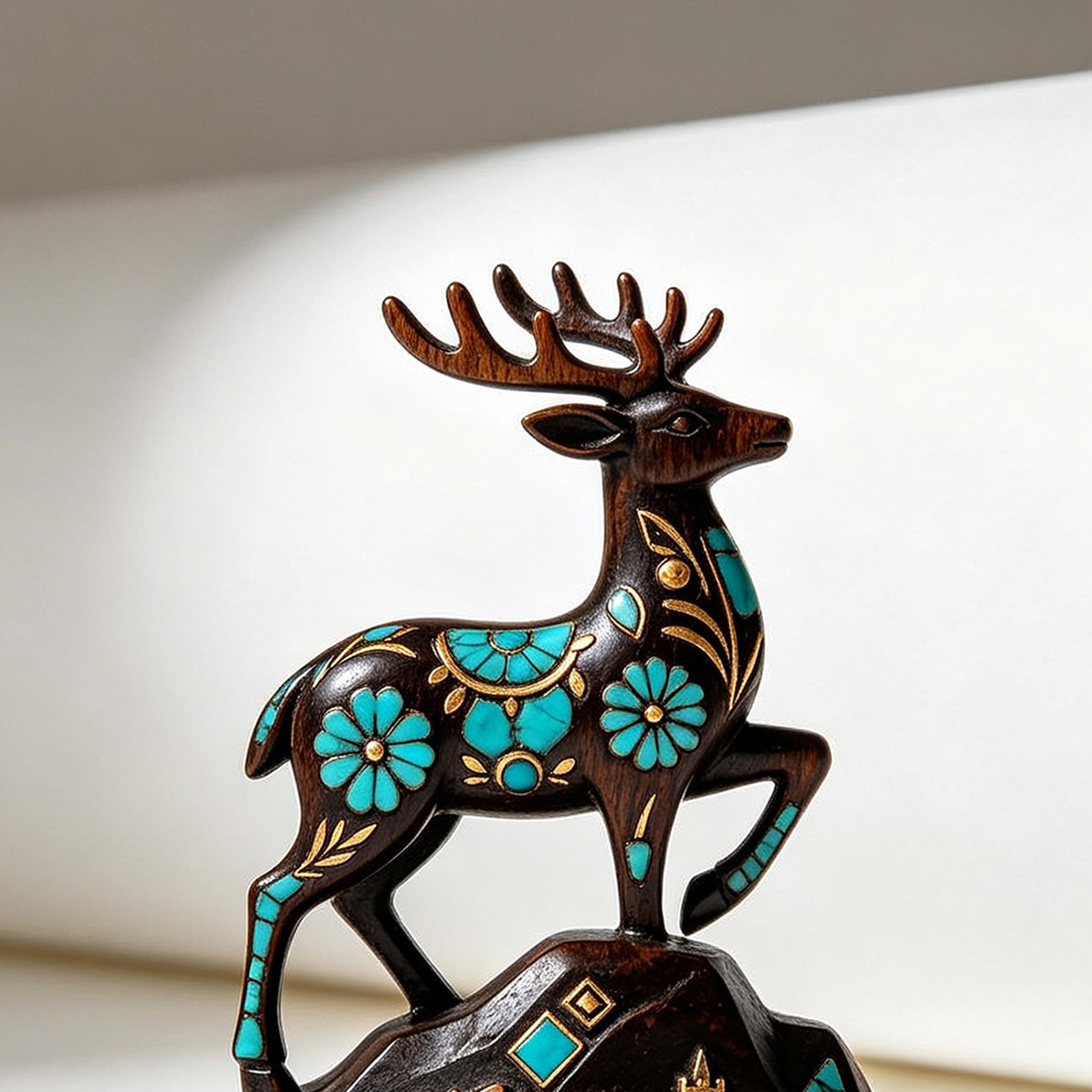 kleine Ornamente mit Türkiseinlegearbeiten