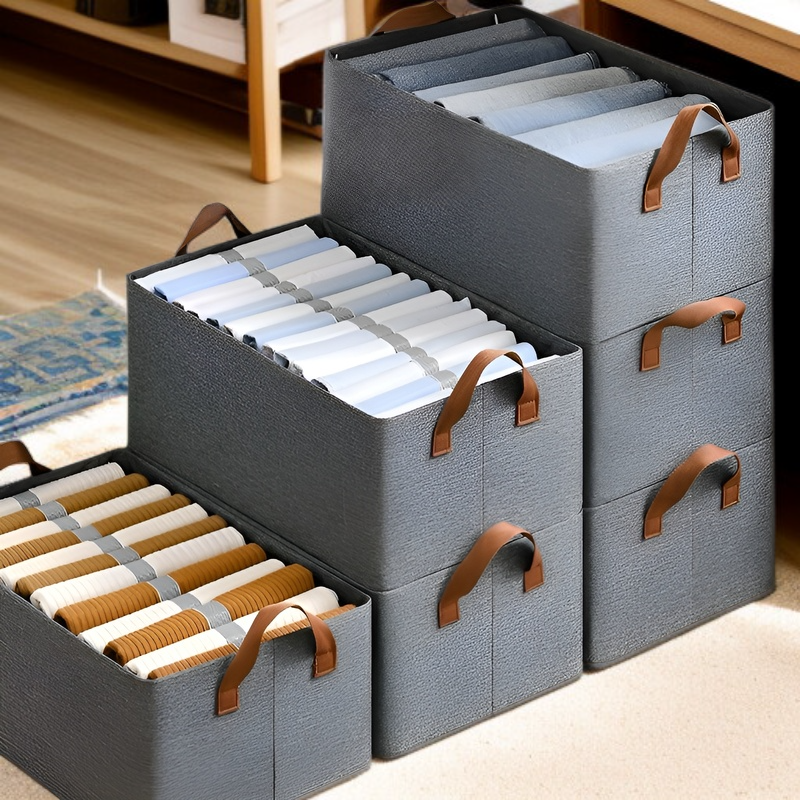 Kartonová zásuvková skříňka na džíny, organizér na oblečení a spodní prádlo