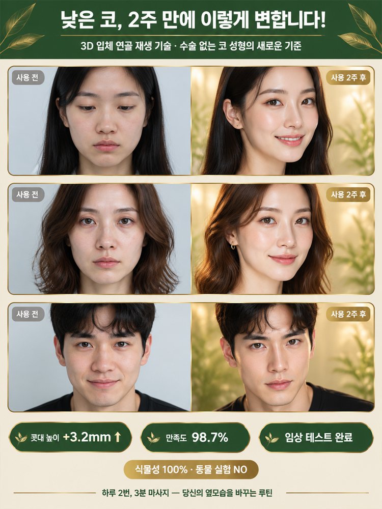 3D 입체 코 라인 케어 에센셜 오일